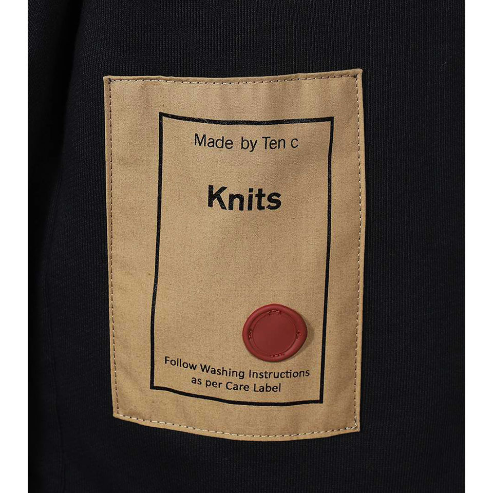  텐씨 / 남성 로고 패치 후디 블랙 22CTCUF08036 A06018 999 STK - TEN C