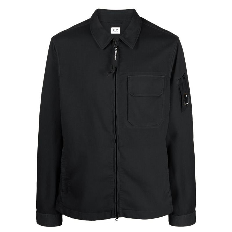 CP컴퍼니 / 남성 더블 위브 지퍼 오버긴팔 셔츠 15CMOS256A 006598G 999 STK