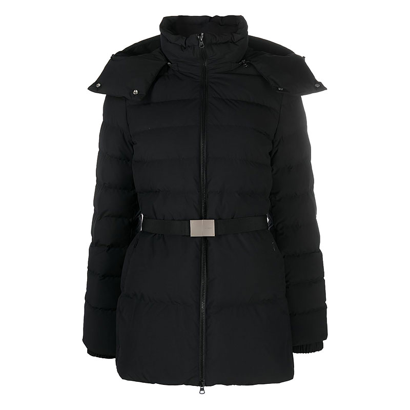 버버리 / 여성 버니스톤 벨티드 숏 패딩 블랙 8072137 A1189 STK