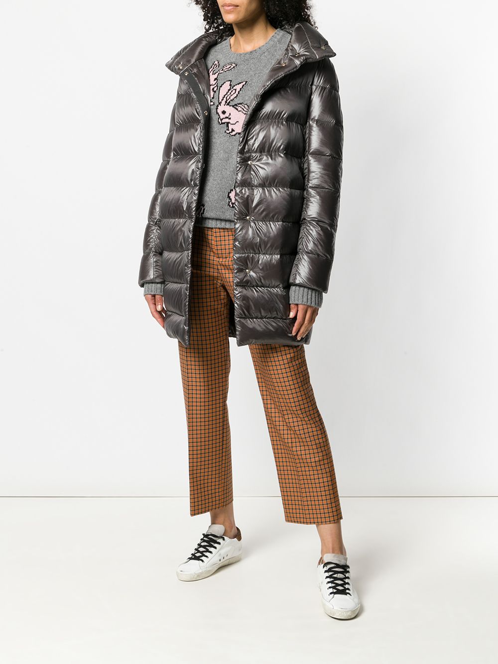 에르노 / 여성 도라 다운 코트 자켓 그레이 PI0177DIC 12017 9480 STK - HERNO