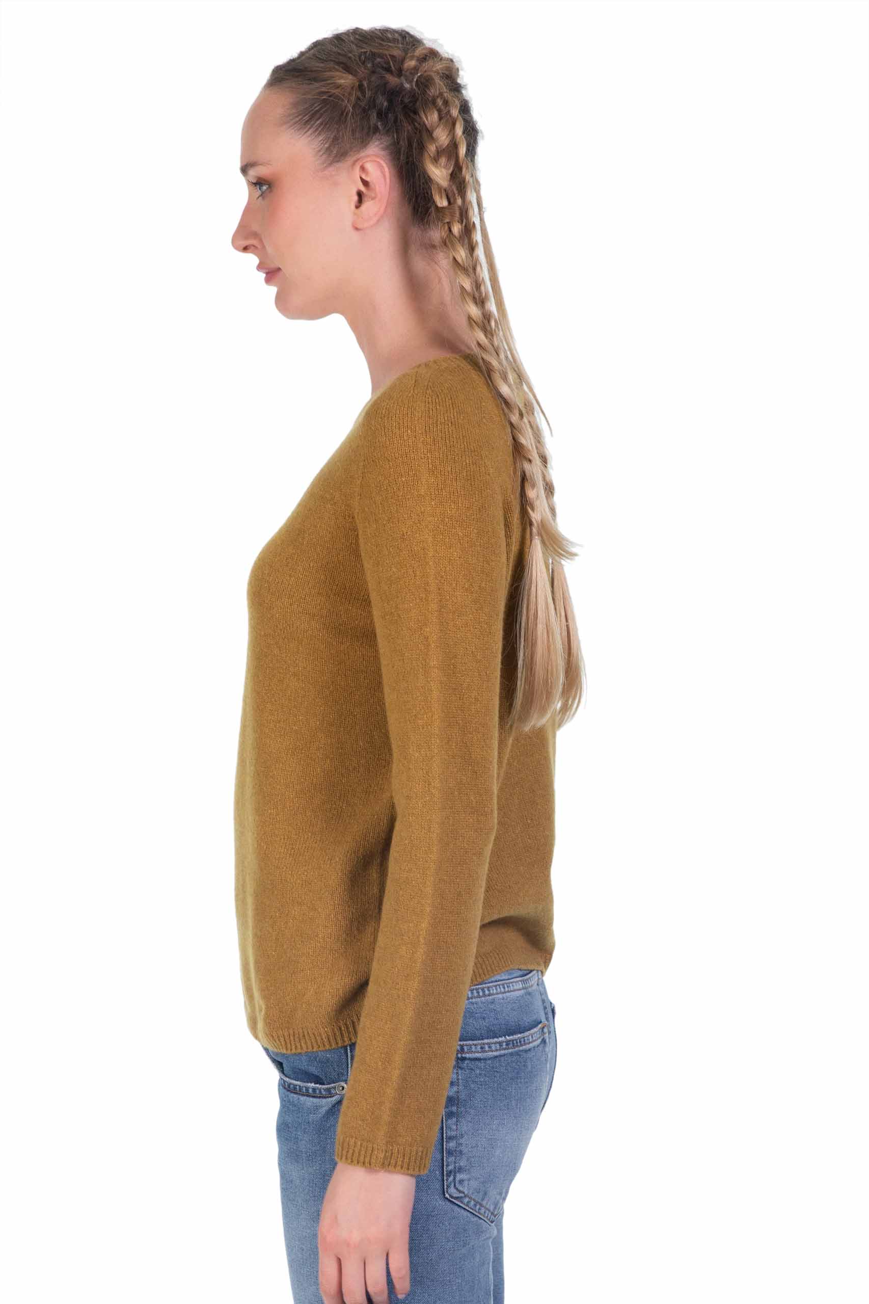 에스막스마라 / 여성 지오리 캐시미어 스웨터 머스타드 2393660139600 001 STK - 'S MAX MARA