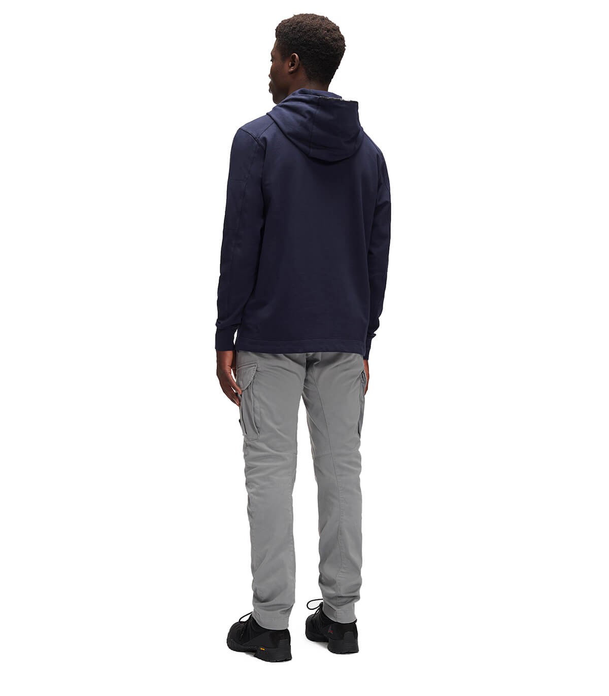  CP컴퍼니 / 남성 렌즈 와펜 플리스 후디 네이비 15CMSS033A 002246G 888 STK - C.P. COMPANY