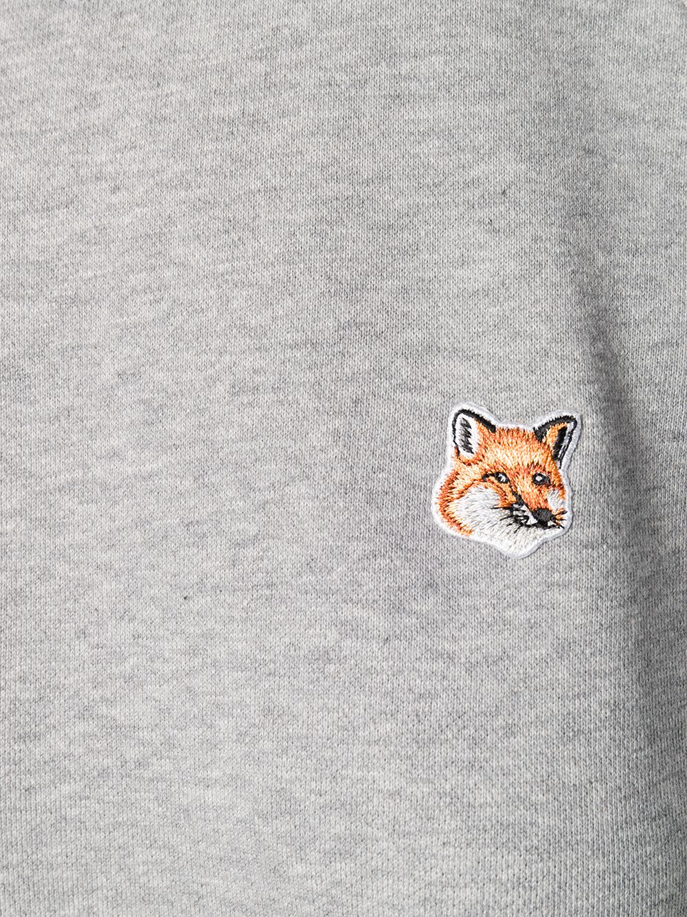 메종키츠네 / 여성 폭스헤드 패치 어드저스티드 맨투맨 그레이 AW00303KM0001 H150 STK - MAISON KITSUNE