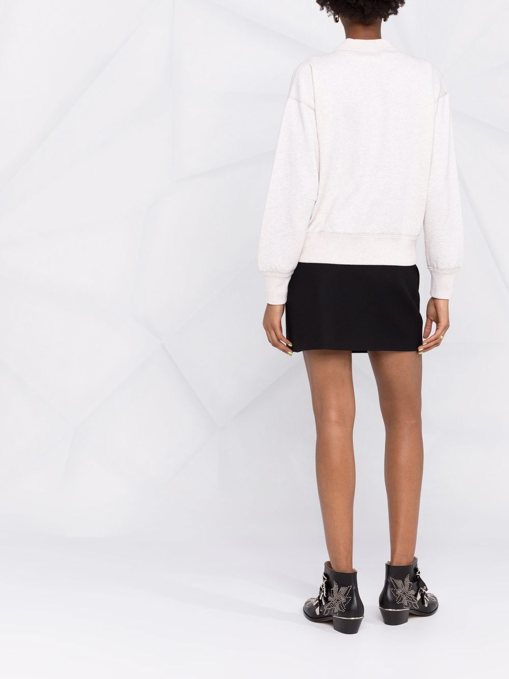 이자벨마랑에뚜왈 / 여성 모비 로고 스웻셔츠 에크루 SW0003FA A1M07E 23EC STK - ISABEL MARANT ETOILE