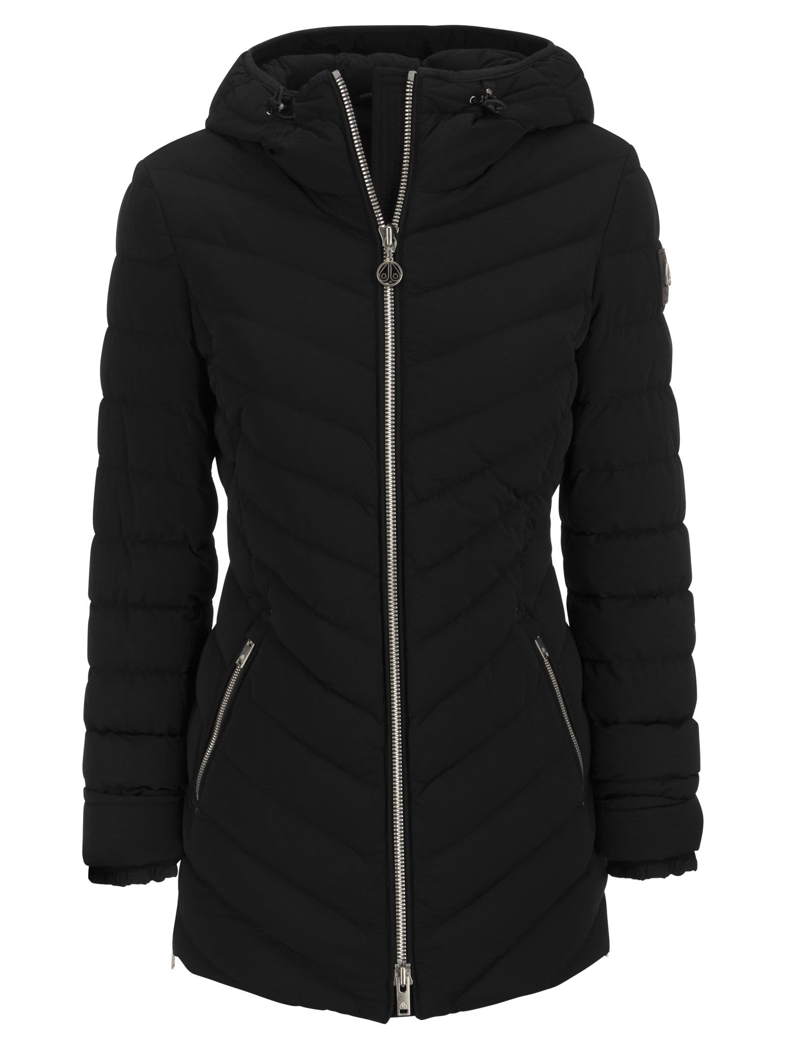  무스너클 / 여성 락클리프 후드 패딩 자켓 블랙 M32LJ115 292 STK