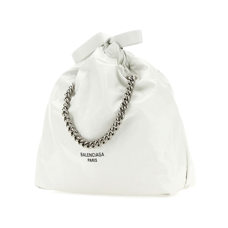 발렌시아가 / 스몰 크러쉬 토트백 화이트 742942 210IU 9001 STK - BALENCIAGA