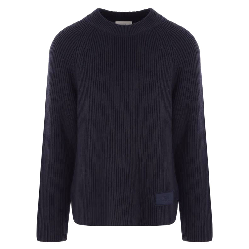 아미 / 남성 패치 크루넥 니트 네이비 HKS024 KN0031 430 STK