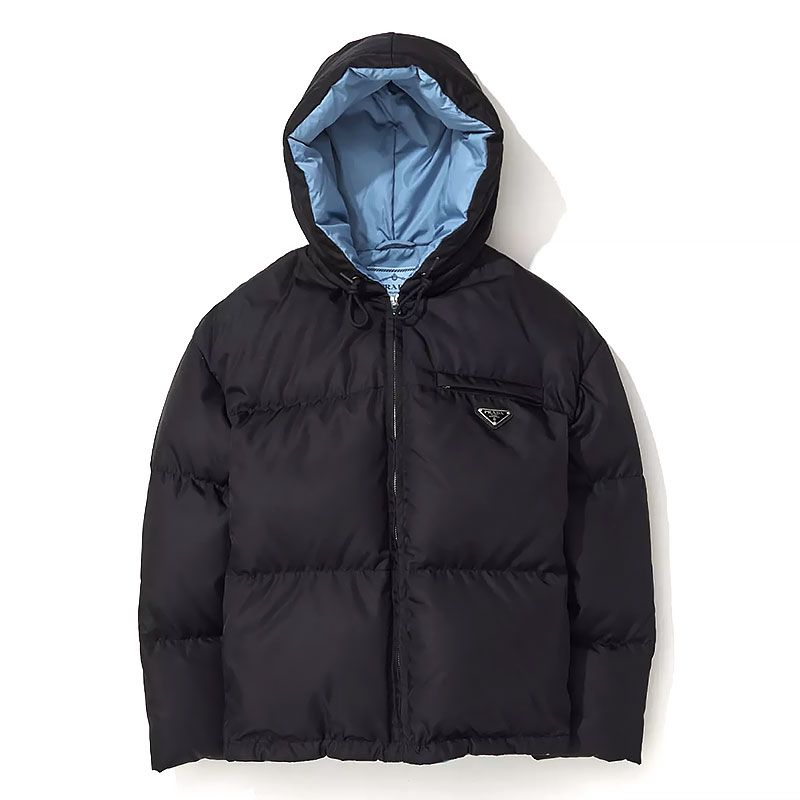 프라다 / 여성 개버딘 후드 리나일론 쇼트 다운 자켓 블랙 29B408 11C9 F0002S 222 STK - PRADA