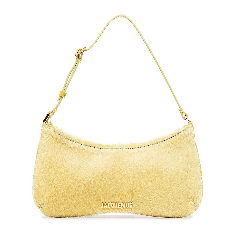 자크뮈스 / 르 비쥬 포니 헤어 숄더백 라이트 옐로우 231BA056 3112 210 STK