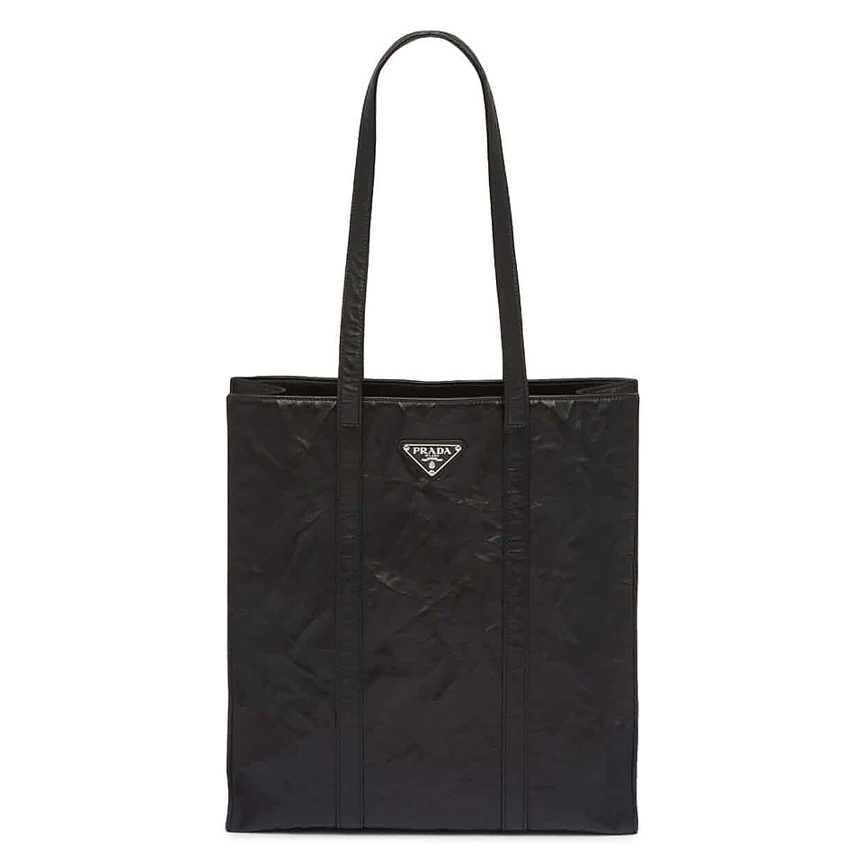 프라다 / 링클 나파 스몰 토트백 블랙 1BG459 UVL F0002 V OOO STK