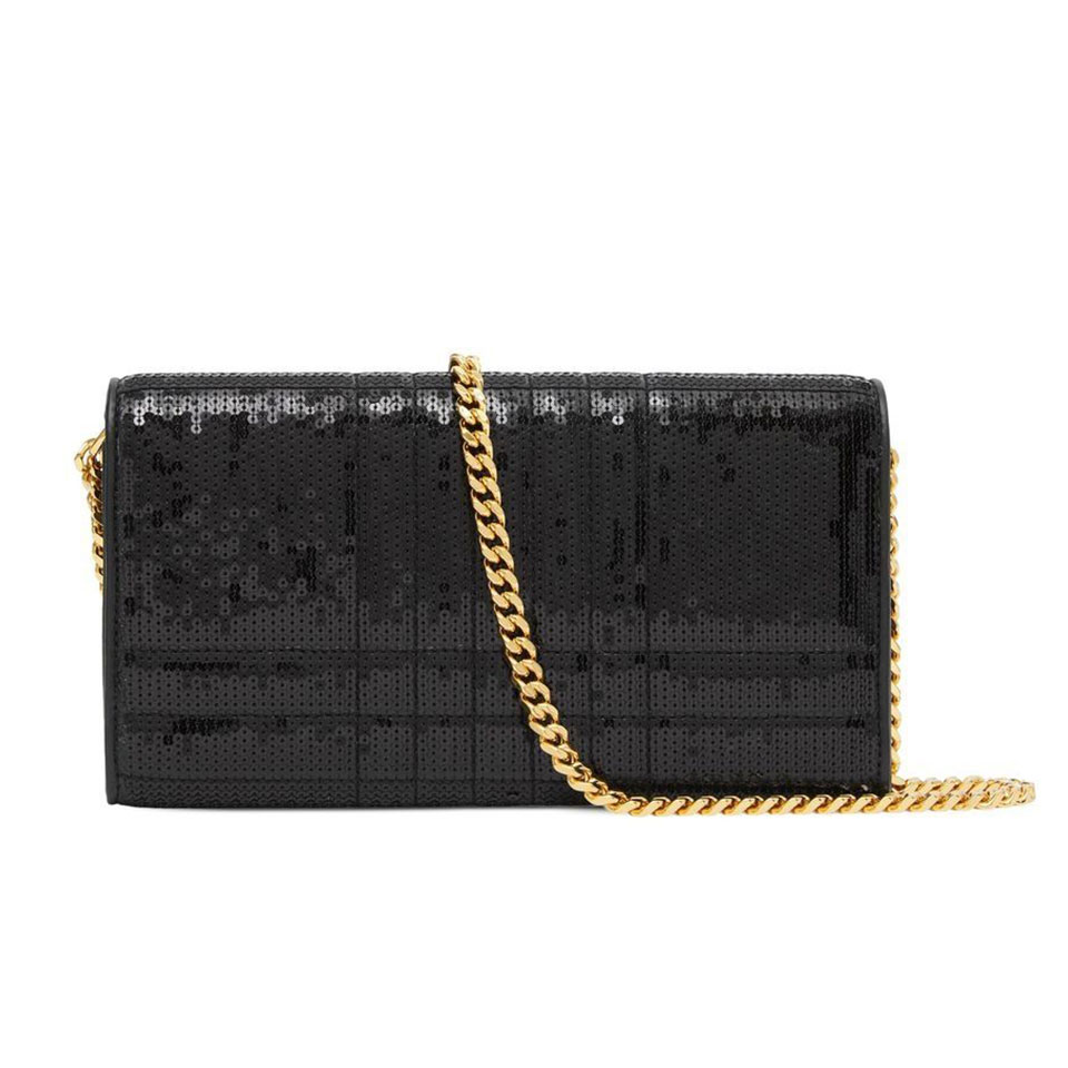 버버리 / 롤라 디태처블 스트랩 시퀸 월렛백 블랙 8062251 A1189 STK - BURBERRY