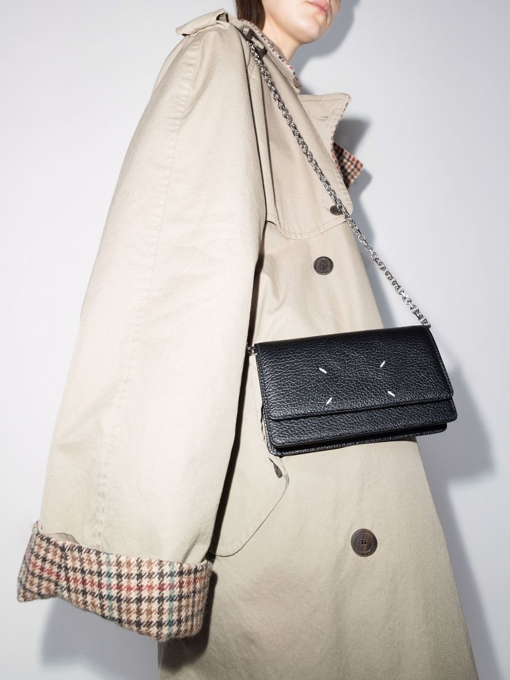 메종마르지엘라 / 5AC 라지 체인 월렛 WOC 백 블랙 SA3UI0008 P4455 T8013 STK - MAISON MARGIELA