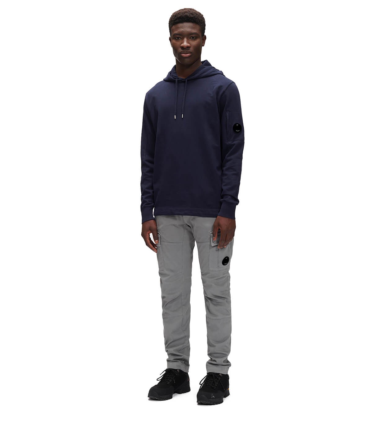  CP컴퍼니 / 남성 렌즈 와펜 플리스 후디 네이비 15CMSS033A 002246G 888 STK - C.P. COMPANY