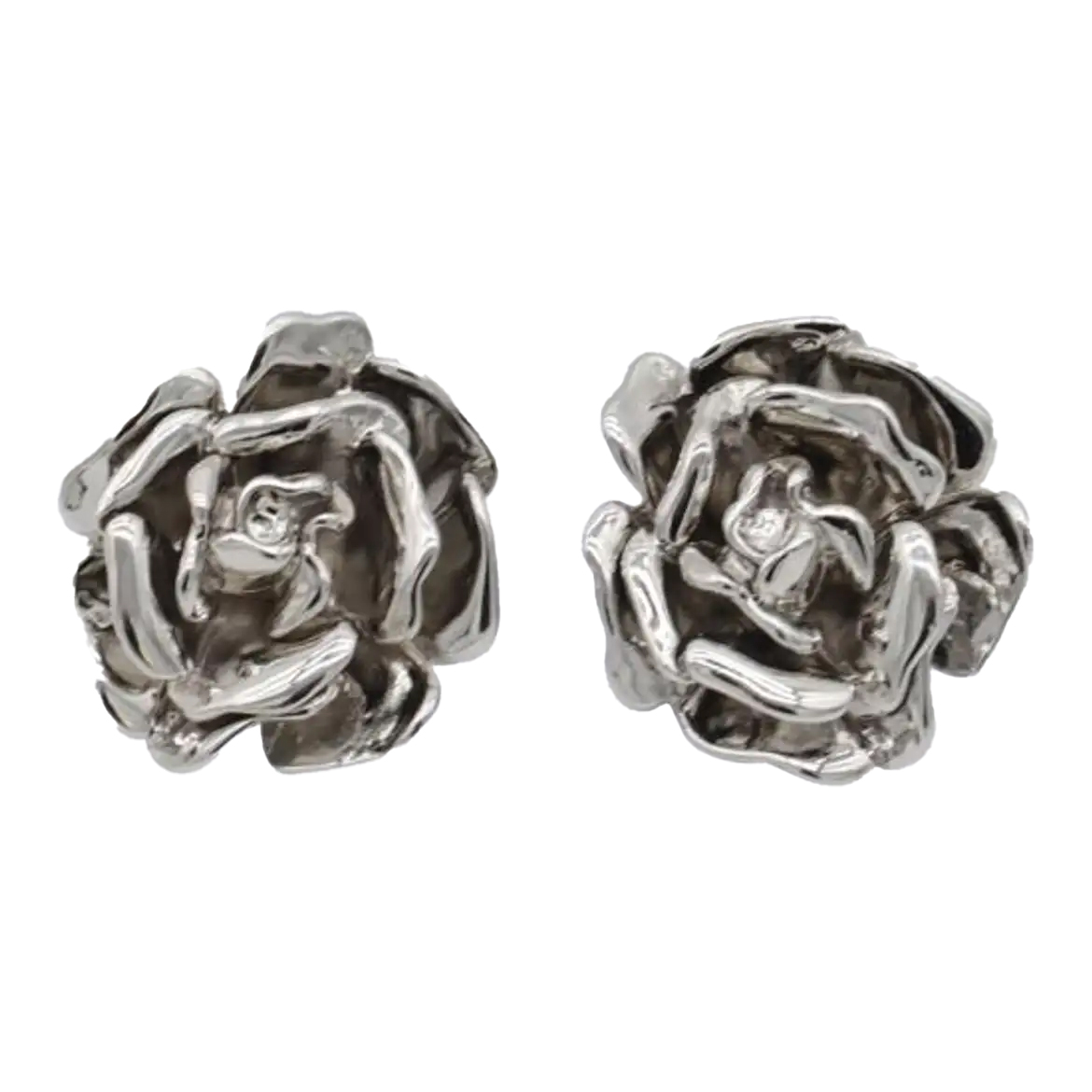  블루마린 / 여성 실버톤 로즈 이어링 P422W238A N0996 BPG