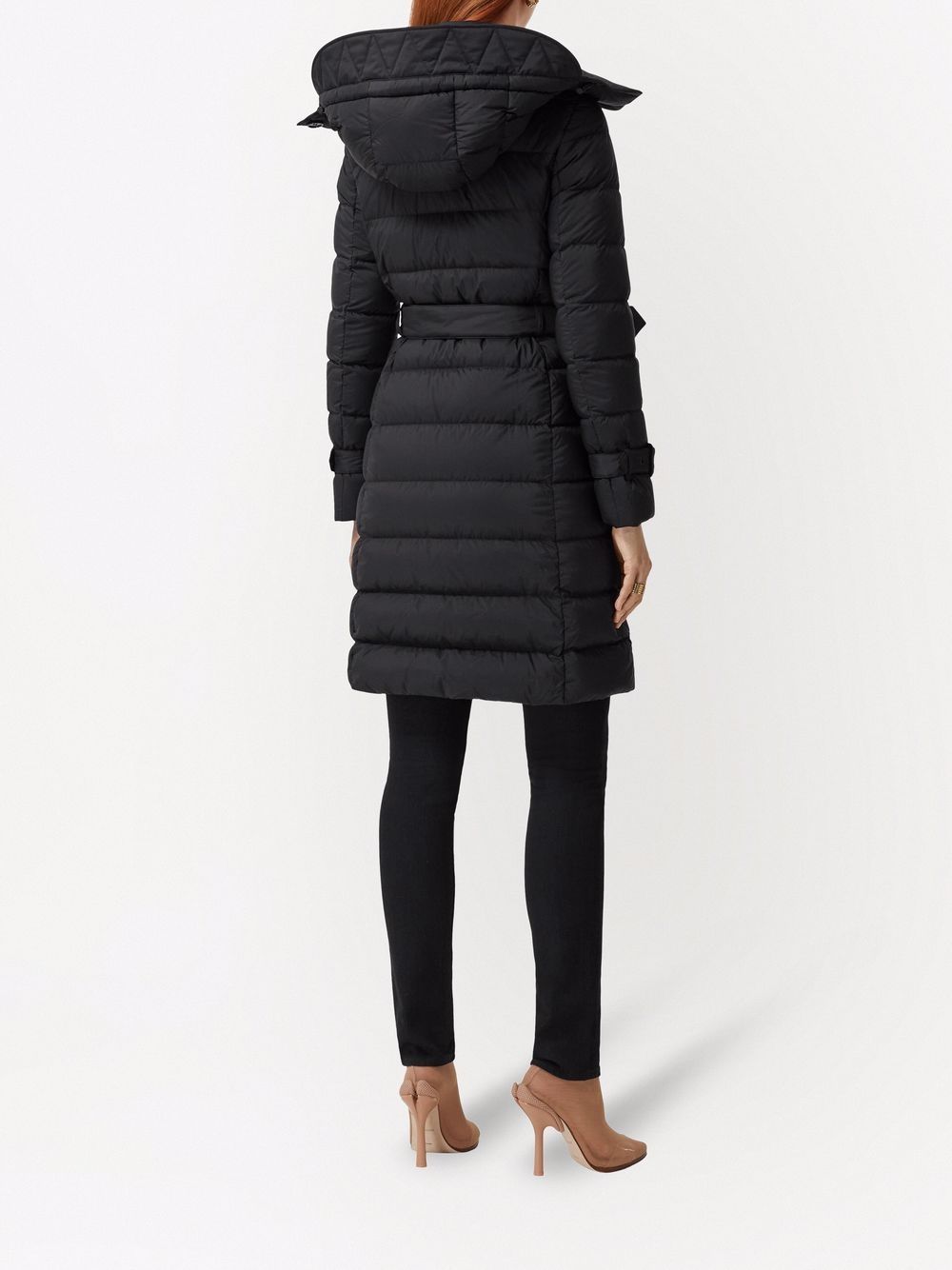 버버리 / 여성 디태처블 후드 다운 패딩코트 블랙 8044680 A1189 STK - BURBERRY