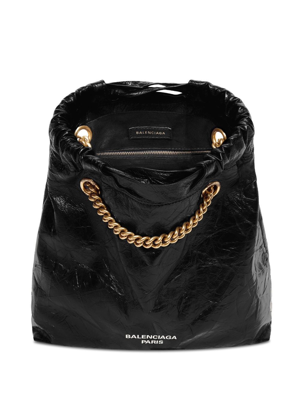 발렌시아가 / 스몰 크러쉬 토트백 블랙 742942 210IT 1000 STK - BALENCIAGA