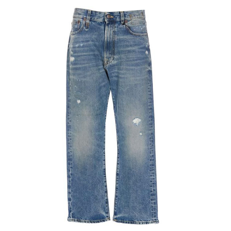 알13 / 여성 보이프렌드 데님 스트레이트 팬츠 스트레이트 팬츠 R13W5083 Light blue BPG