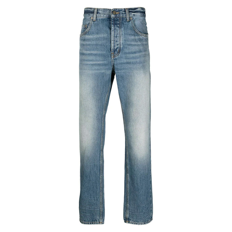  생로랑 / 남성 배기 스트레이트 진 23A757190Y04PG 4599 LIGHT_BLUE BPG