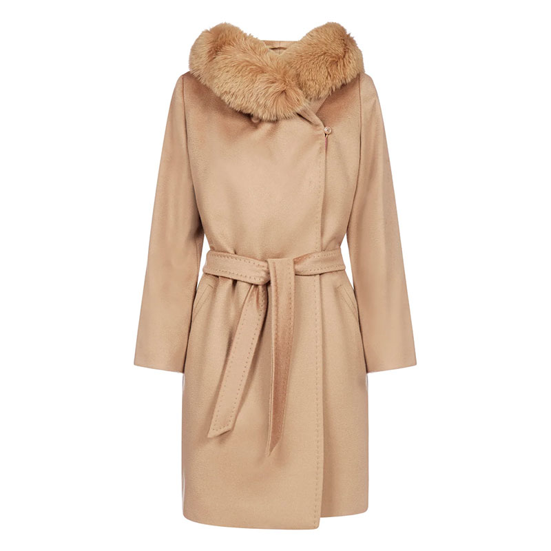 막스마라 스튜디오 / 여성 망고 퍼후드 코트 카멜 2360161139600 006 STK