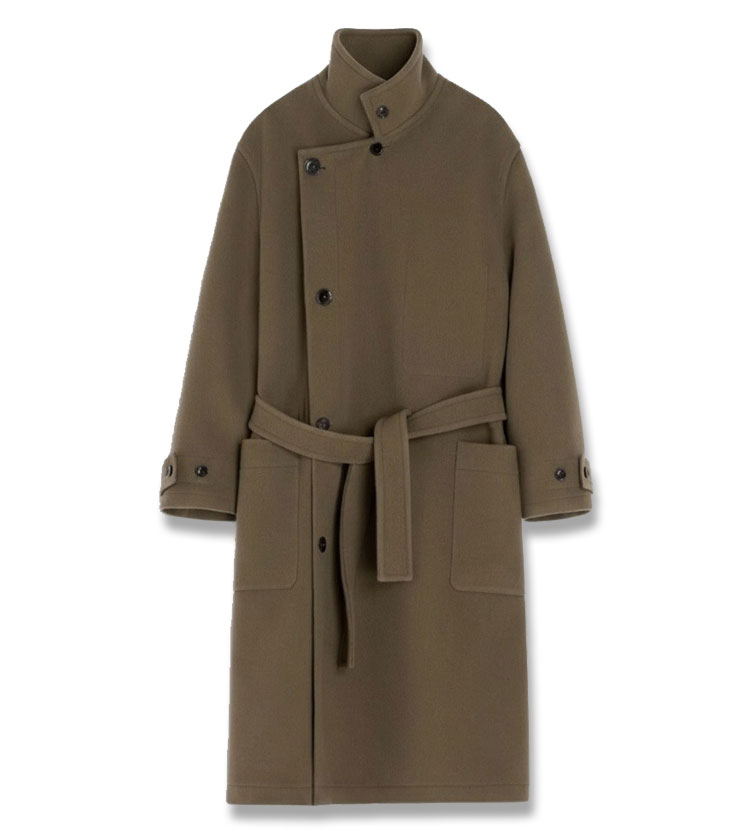 25FW 르메르 더블 울 랩 코트 다크 스쿼럴 CO1037 LF1116 500