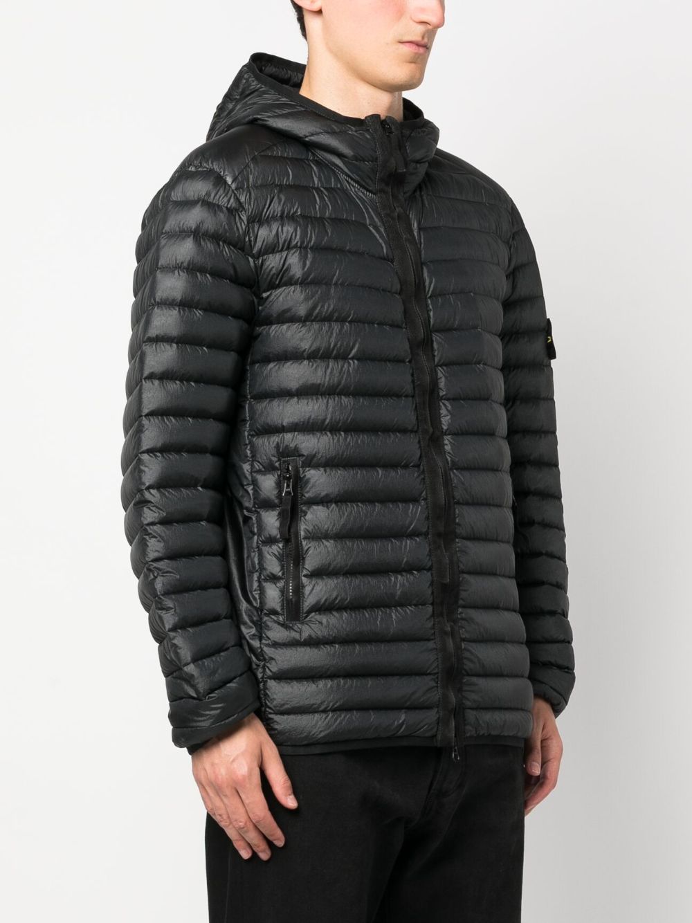  스톤아일랜드 / 남성 리사이클 나일론 패커블 다운 재킷 블랙 791540324 V0029 STK - STONE ISLAND