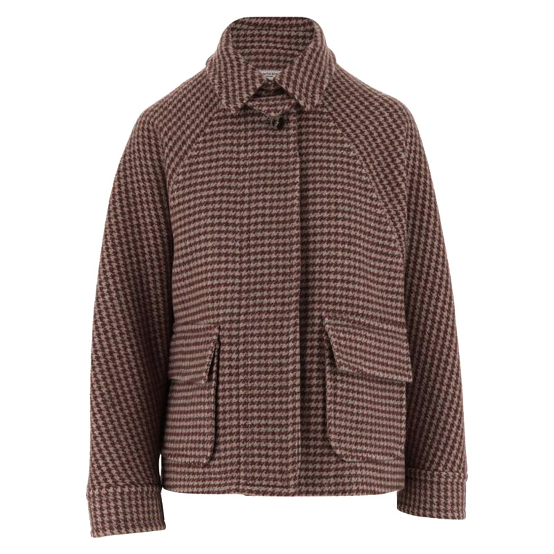  알베르토비아니 / 여성 하운드투스 패턴 울 자켓 PP877WO217365 ROSSO BPG