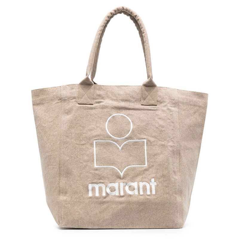 이자벨마랑에뚜왈 / 옌키 로고 코튼 토트백 베이지 PM0001FA A1X19M 90BE STK