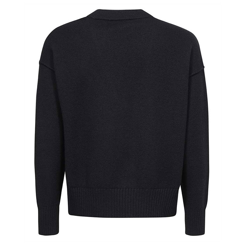 아미 / 남성 빅하트 로고 울 가디건 블랙 BFUKC006 018 009 STK - AMI