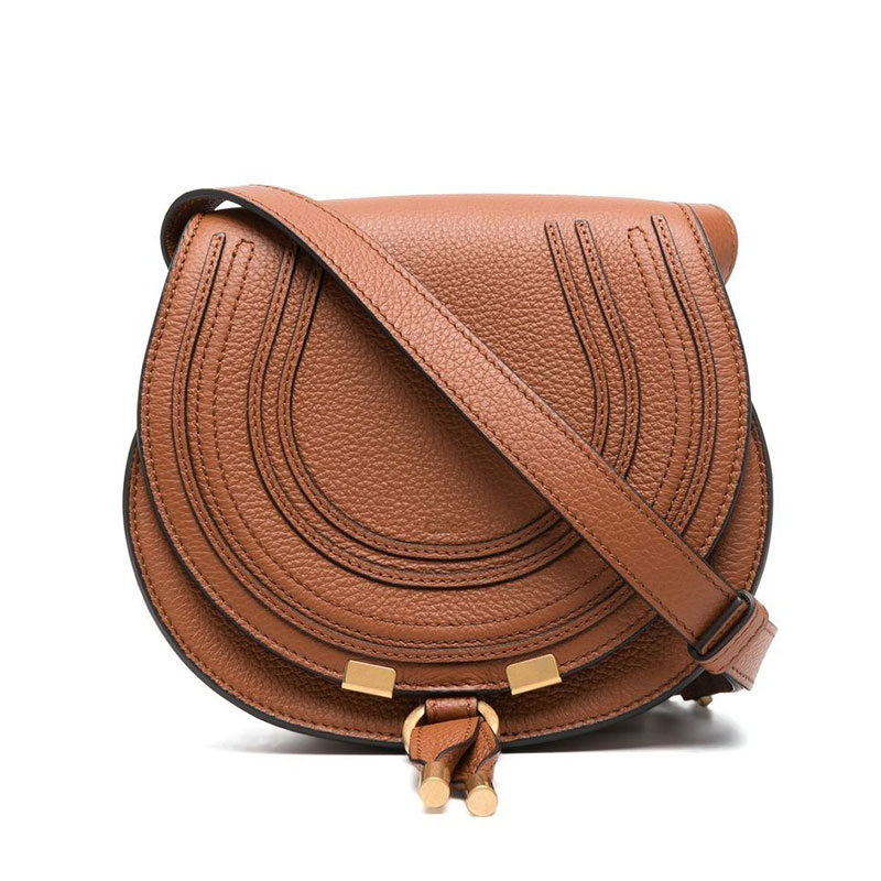 끌로에 / 마씨 스몰 새들 숄더백 탄브라운 CHC22AS680I31 25M STK