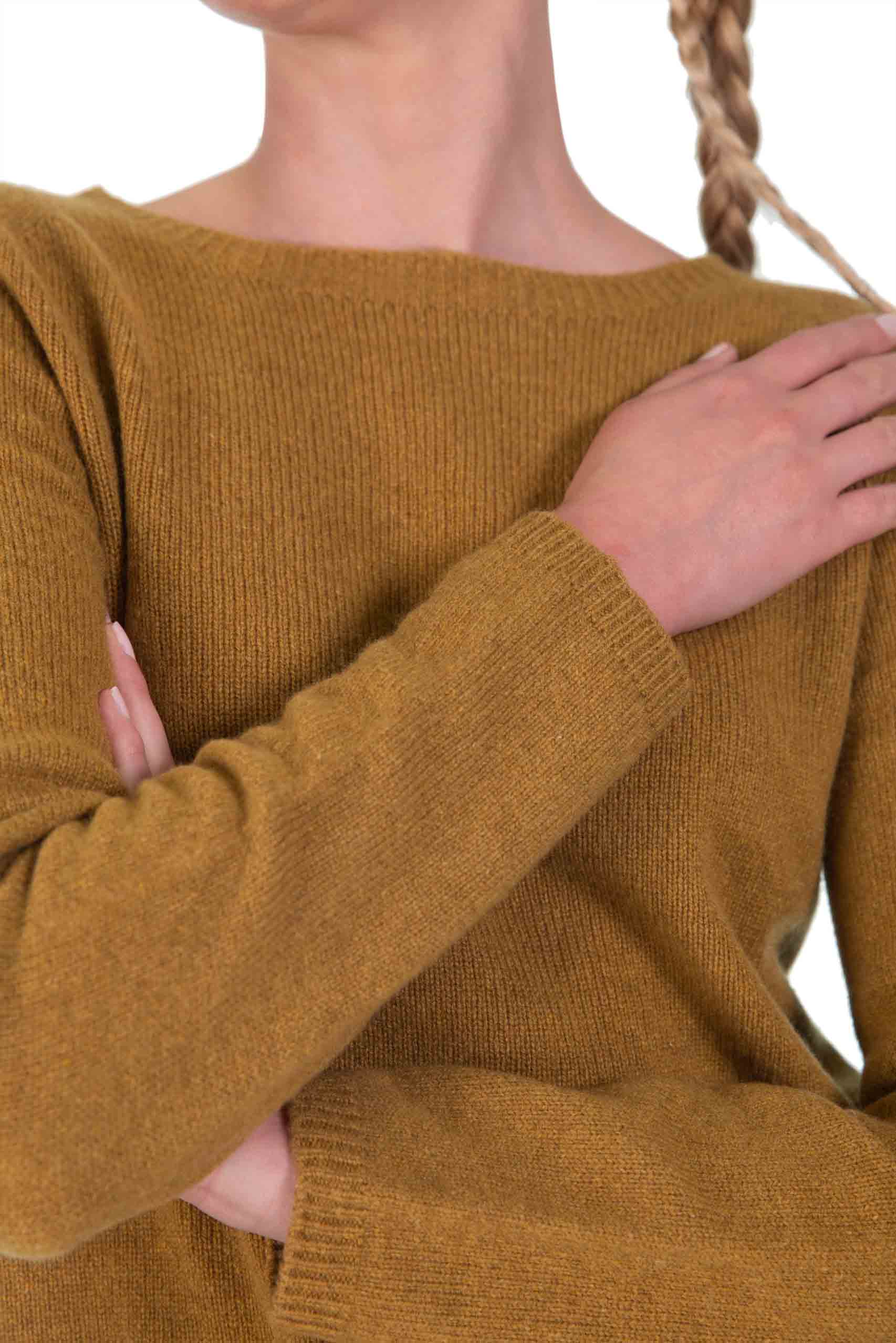 에스막스마라 / 여성 지오리 캐시미어 스웨터 머스타드 2393660139600 001 STK - 'S MAX MARA