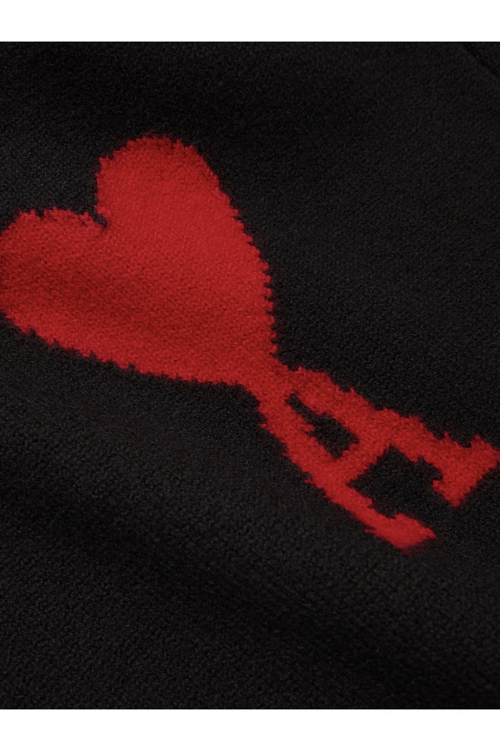  아미 / 남성 하트 로고 풀오버 니트 블랙 BFUKS006 018 009 STK - AMI