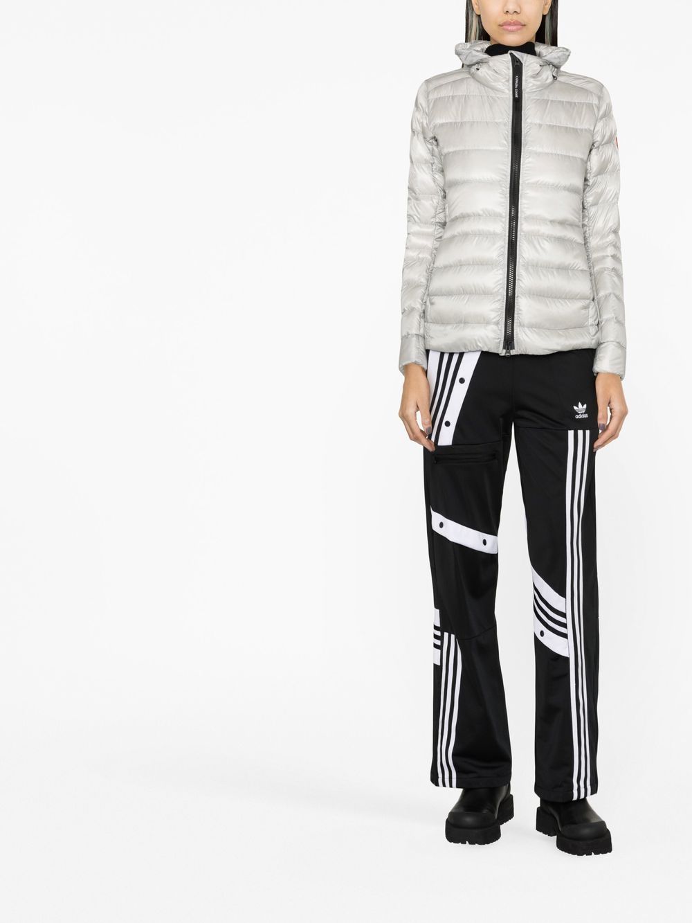 캐나다구스 / 여성 사이프레스 후드 집업 숏패딩 실버 2242W 200 STK - CANADA GOOSE