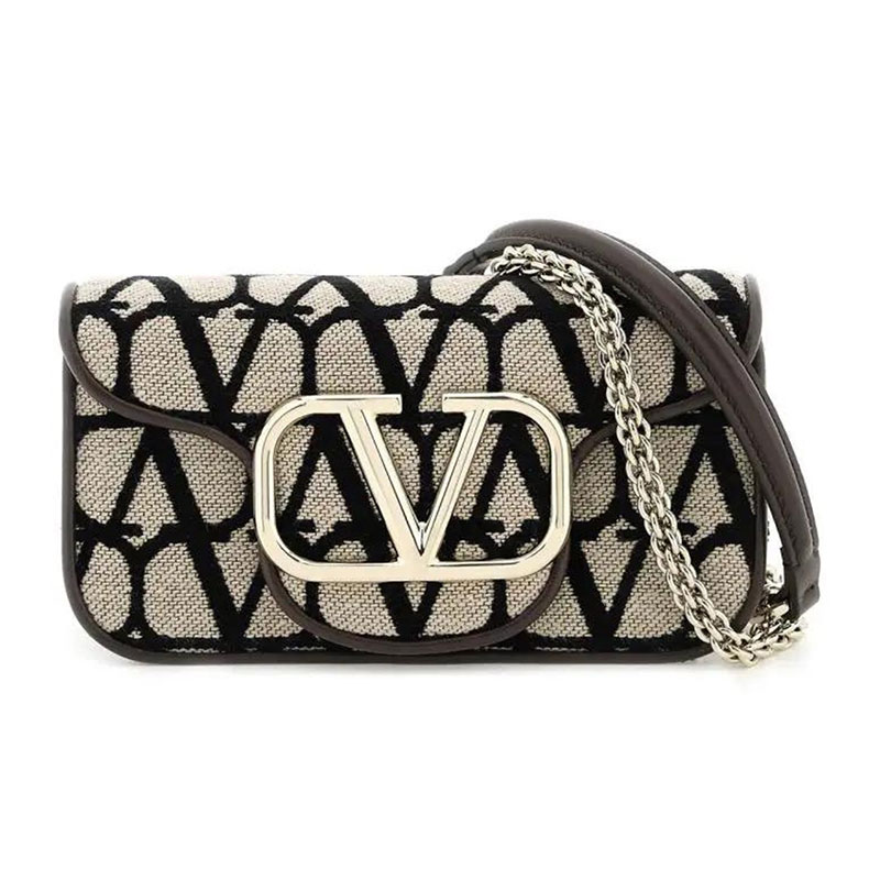 발렌티노 가라바니 / 아이코노그래피 스몰 숄더백 베이지블랙 3W2B0L97JSQ 6ZN STK