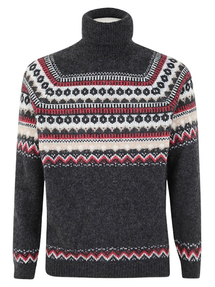  브루넬로 쿠치넬리 / 남성 시클리스타 터틀넥 MHA503003 CUI04 Gray BPG