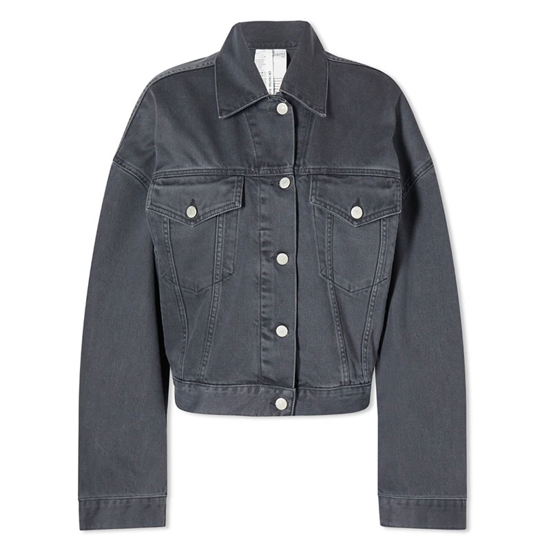 아크네스튜디오 / 여성 루즈핏 데님 자켓 트러커 자켓 그레이 A90424 AA3 STK
