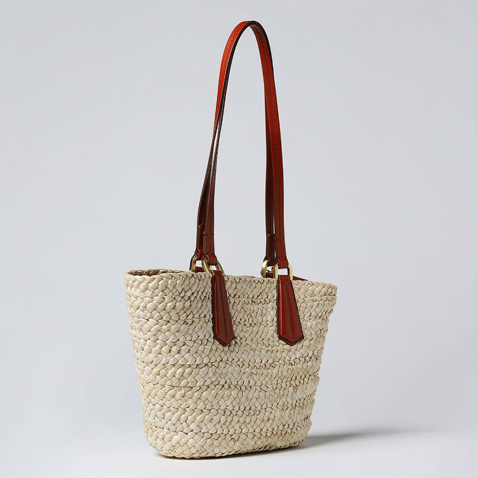 막스마라 / 파니에M 스트로우 숄더백 브라운 2345110238600 PANIERM 001 STK - MAX MARA