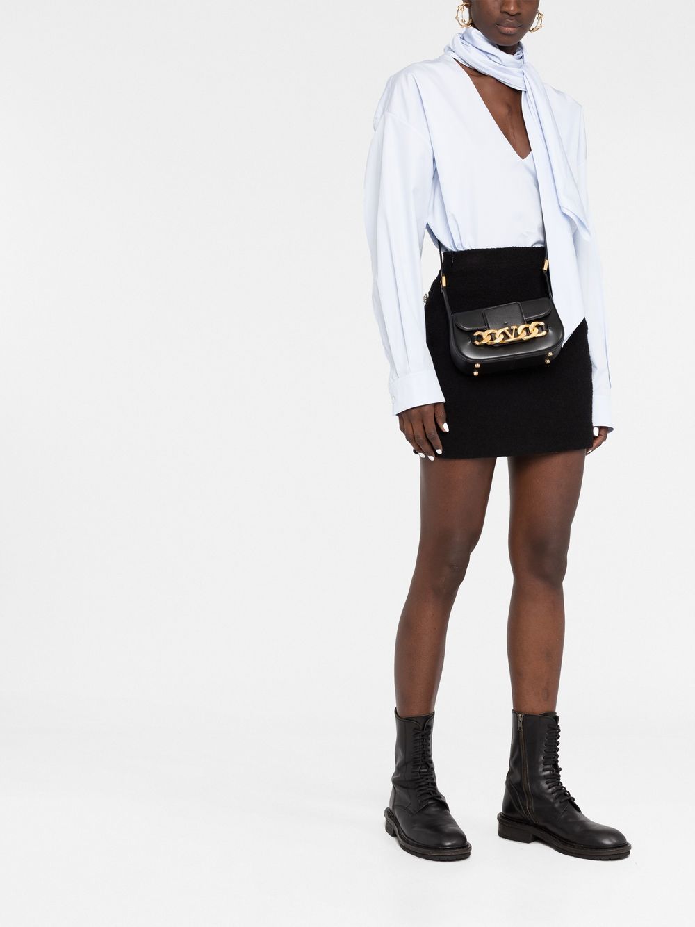 발렌티노가라바니 / V로고 체인 숄더백 스몰 블랙 1W2B0K81ZHF 0NO STK - VALENTINO GARAVANI