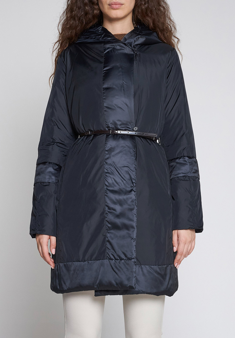 막스마라 더 큐브/ 여성 노베 리버시블 다운 롱패딩 네이비 2394960236600 002 STK - MAXMARA THE CUBE