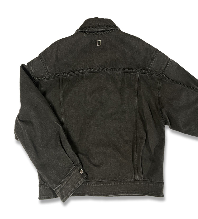 25SS 우영미 블랙 크롭 데님 자켓 W251JP21983B - WOOYOUNGMI