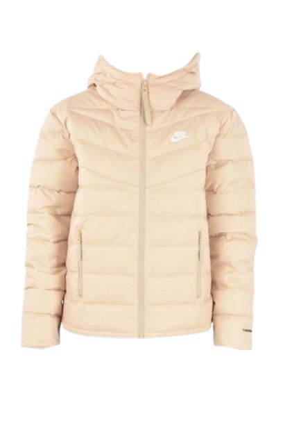  나이키 / 여성 로고 프린트 다운 숏패딩 DH4073 206 Beige BPG