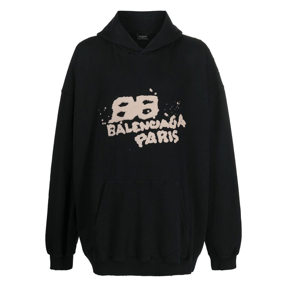 발렌시아가 / 남성 그래피티 로고 후디 블랙 620973 TNVQ1 1059 STK