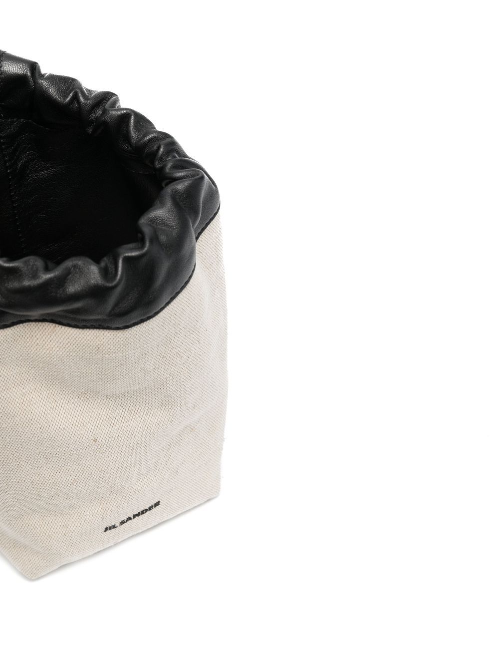 질 샌더 / 캔버스 드로스트링 덤플링 파우치 화이트 J07VL0001 P4919 102 STK - JIL SANDER