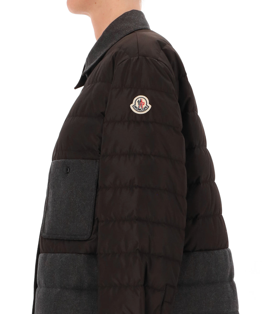 몽클레어 / 여성 포켓 숏패딩 셔츠 블랙 2F00003 59632 999 STK - MONCLER