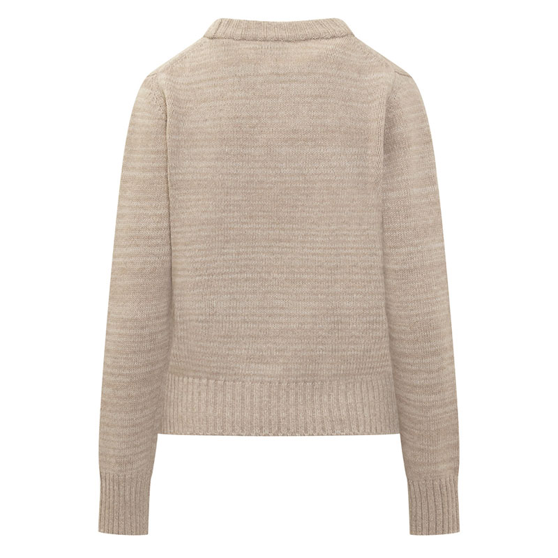 가니 / 여성 버터플라이 그래픽 풀오버 니트 페일 카키 K1960 531 STK - GANNI