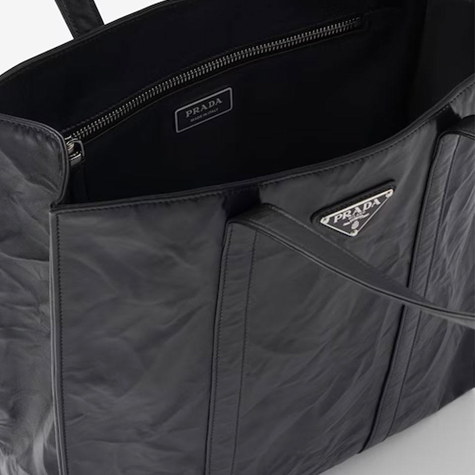 프라다 / 링클 나파 스몰 토트백 블랙 1BG459 UVL F0002 V OOO STK - PRADA