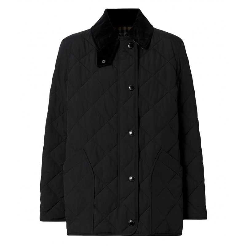 버버리 / 여성 코츠월드 퀼팅 자켓 블랙 8021751 A1189 STK