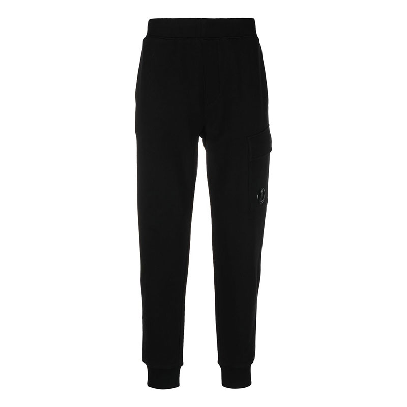 CP컴퍼니 / 남성 렌즈 와펜 플리스 스웨트 팬츠 블랙 15CMSP017A 005086W 999 STK