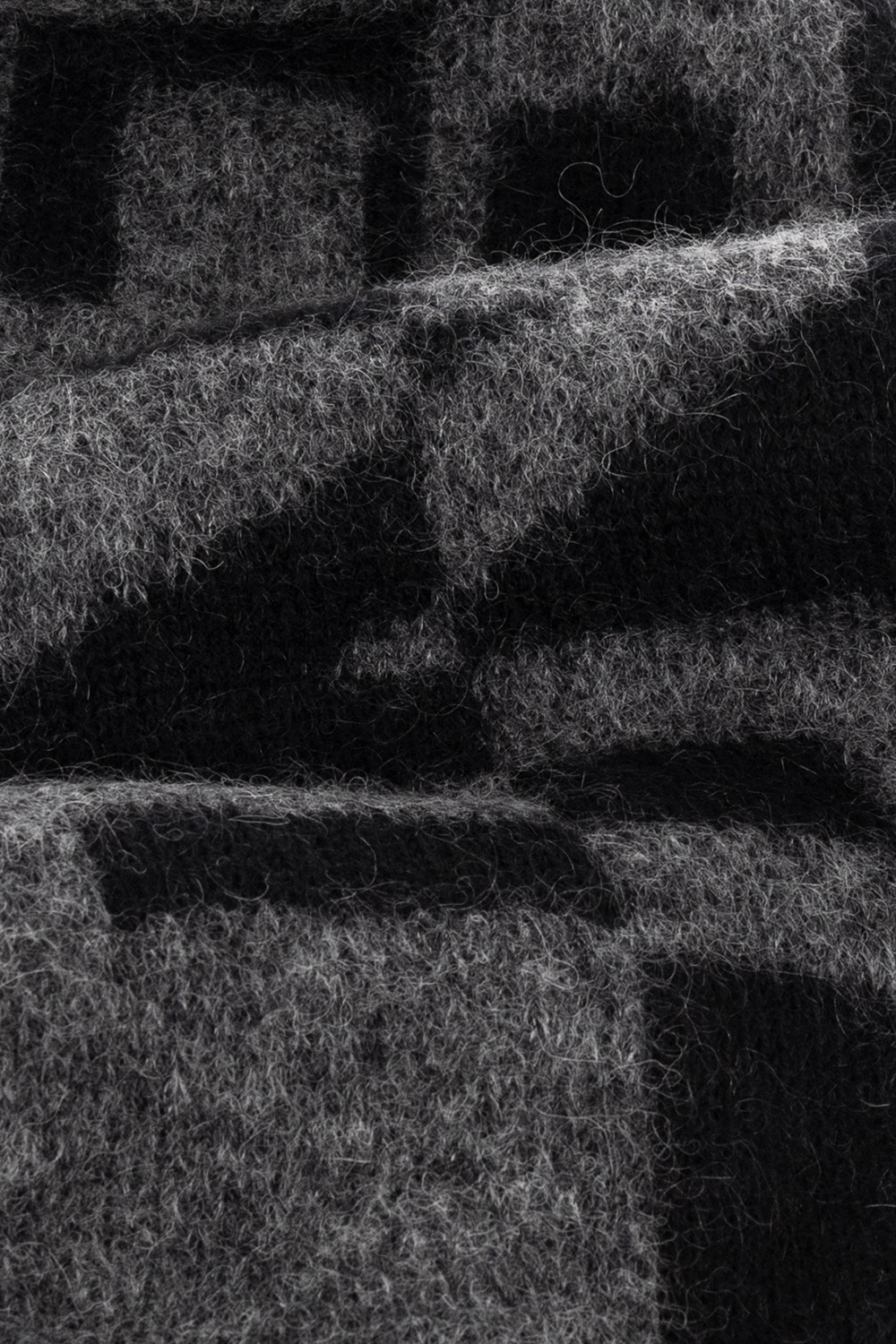 생 로랑 / 여성 시그니처 울 스카프 다크 그레이 719421 3YI68 1061 STK - SAINT LAURENT