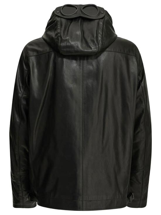 26FW 씨피 컴퍼니 가죽 자켓 21CMOW305A110457L 999 BLACK - C.P. COMPANY
