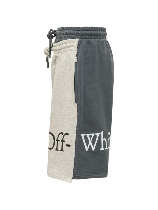 26FW 오프화이트 숏팬츠 44MCI01CF26F002 460 DARK SLATE - OFF WHITE